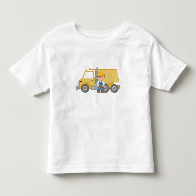 Construction Truck Toddler T-Shirt (Front)