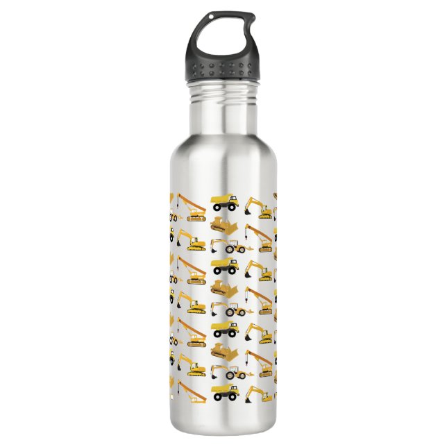 Construction Trucks 710 Ml Water Bottle (Front)