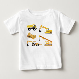 Construction Trucks Baby T-Shirt