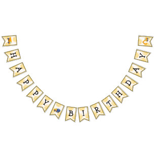 Construction Trucks Birthday Banner