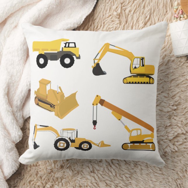Construction Trucks Cushion (Blanket)