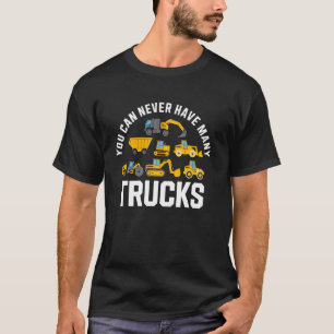 Construction Trucks Excavator Tractor Dump Truck C T-Shirt