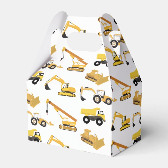 Construction Trucks Favour Box (Front Side)