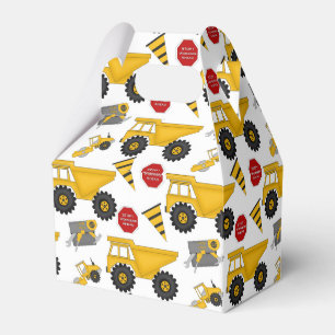 Construction Trucks, Gift Box, Gable Favour Box