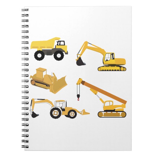 Construction Trucks Notebook (Front)