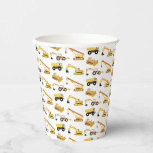 Construction Trucks Party Paper Cups