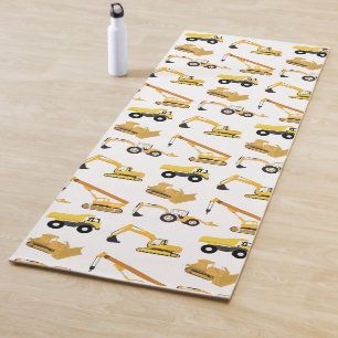 Construction Trucks Yoga Mat