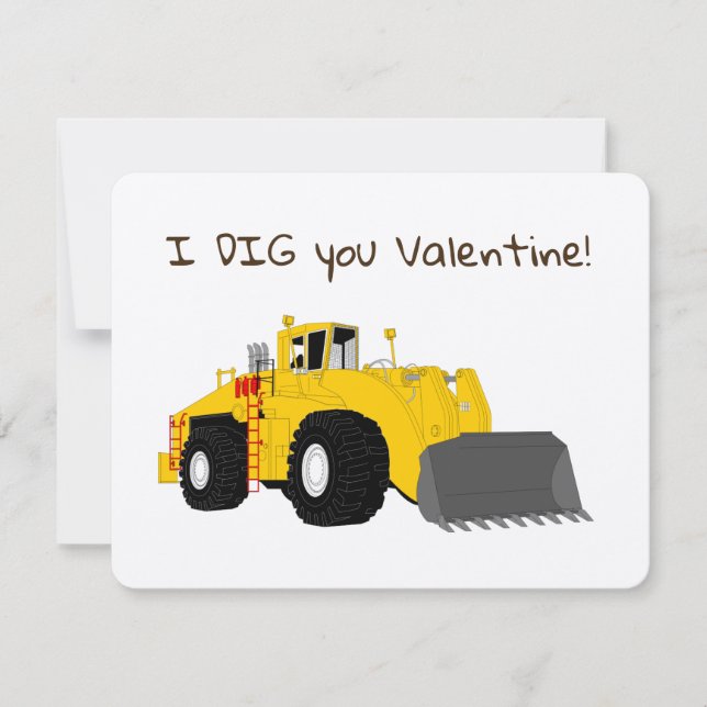 Construction Valentine Holiday Card (Front)