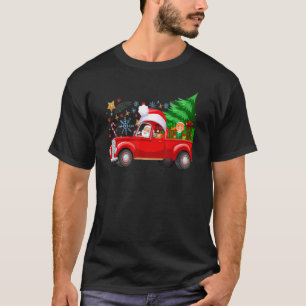 Construction Vehicle Christmas Red Trucks Winter B T-Shirt