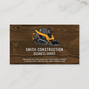 Construction Vehicle   Commercial Builder Business Card