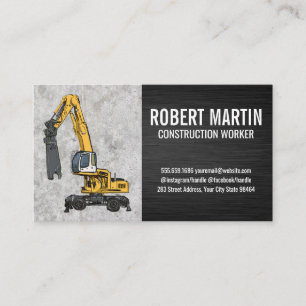 Construction Vehicle   Concrete  Appointment Card