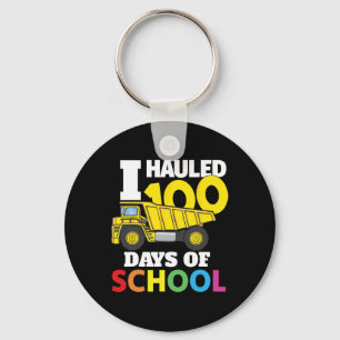 Construction Vehicle Cool 100 Days Of School Dump Key Ring