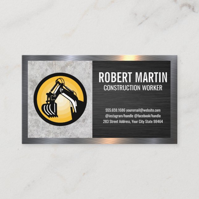 Construction Vehicle | Dozer Appointment Card (Front)