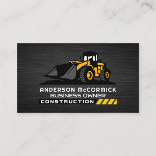 Construction Vehicle   Earth Digger   Developer Business Card