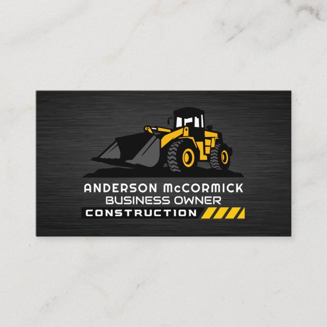 Construction Vehicle | Earth Digger | Developer Business Card (Front)