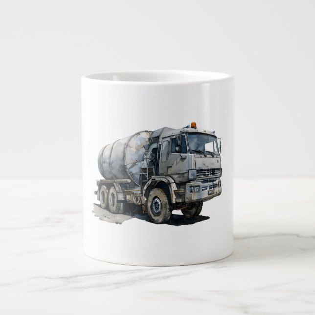 Construction Vehicle Large Coffee Mug (Front)