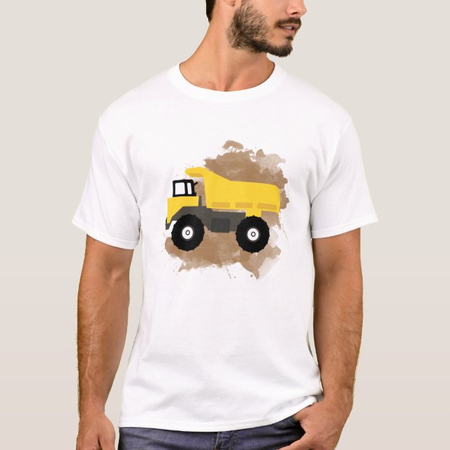 Construction Vehicle Mud  T-Shirt (Front)