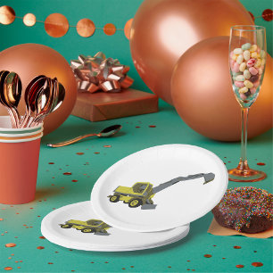 Construction Vehicle Paper Plates