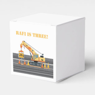 Construction vehicle upsherin crane favour box