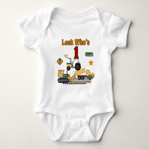Construction Vehicles 1st Birthday Tshirts