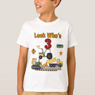 Construction Vehicles 3rd Birthday Tshirts