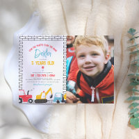 Construction Vehicles Boy Photo Birthday Party