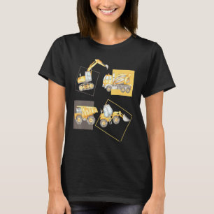 Construction Vehicles Construction Sites Trucks Wh T-Shirt
