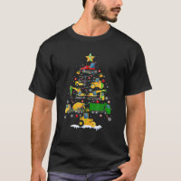 Construction Vehicles Excavator Christmas Tree Dec