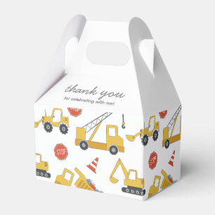 Construction Vehicles Party Favor Box