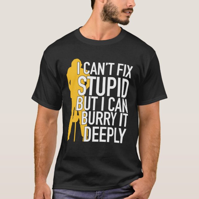 Construction Worker & Builder Work Accessory T-Shirt (Front)