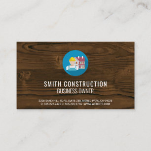 Construction Worker Business Card