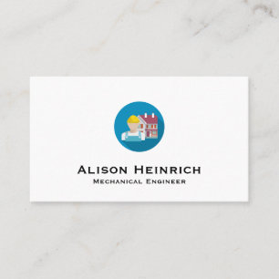 Construction Worker Business Card