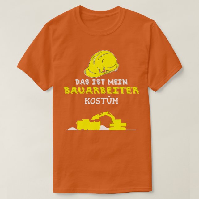 Construction worker costume Halloween carnival par T-Shirt (Design Front)