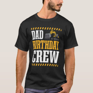 Construction Worker Dad Birthday Party Laborer Fat T-Shirt