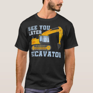 Construction Worker Excavator Driver Men Boys Gift T-Shirt