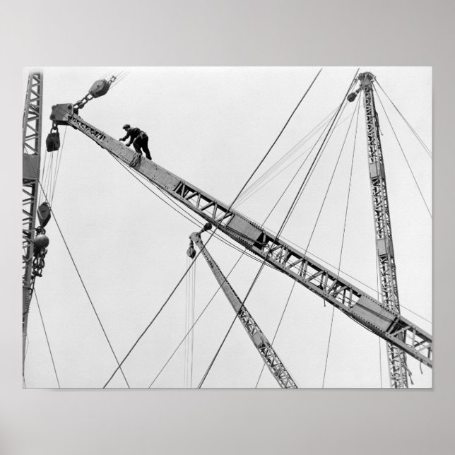 Construction Worker Flying High Poster (Front)