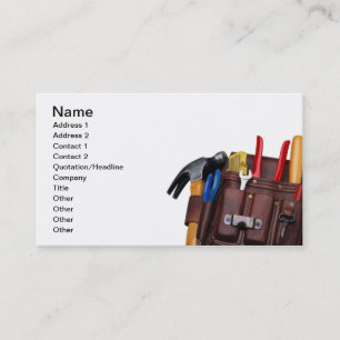 Construction Worker, Handy Man Business Card