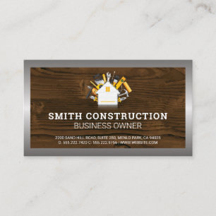 Construction Worker Home Repair Tools Business C Card
