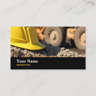 Construction Worker Inspector Business Card