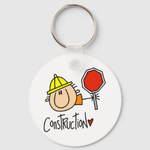 Construction Worker Key Ring