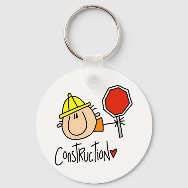 Construction Worker Key Ring (Front)