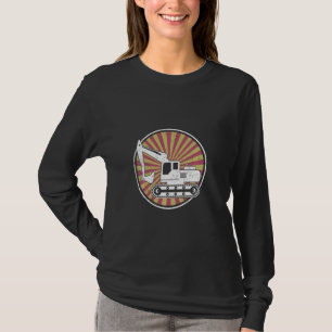 Construction Worker Men Boys Kids Driver  Excavato T-Shirt