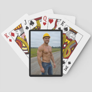 Construction Worker No. 1, Muscular Men Series, Playing Cards