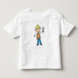 Construction Worker with Hammer Toddler T-Shirt