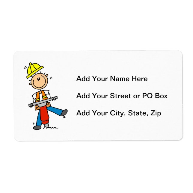 Construction  Worker With Jack Hammer Gifts (Front)