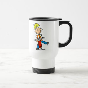 Construction Worker With Jack Hammer Gifts Travel Mug