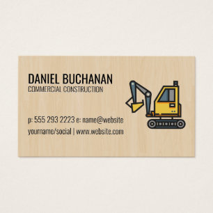 Construction Worker   Wood Background
