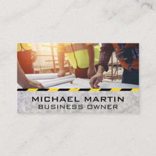 Construction Workers   Architect   Engineers Business Card