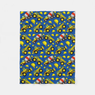 Construction Zone Fleece Blanket