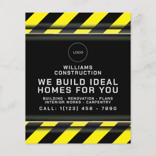 Construction zone inspired flyer